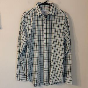 Mizzen + Main leeward plaid long sleeve button down performance shirt mens M NWT